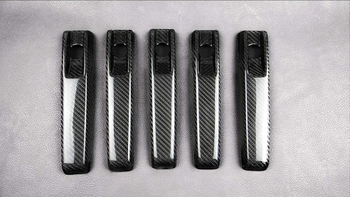 Carbon fiber Brabus door handles covers for Mercedes-Benz W463 G-Class