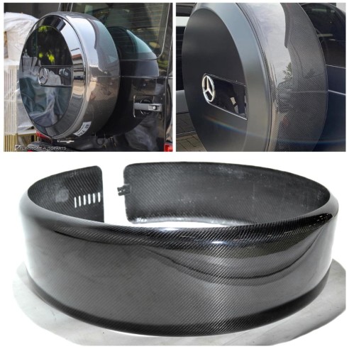 Carbon fiber rear wheel spare ring cover for Mercedes-Benz W463 G-Wagon till 2007