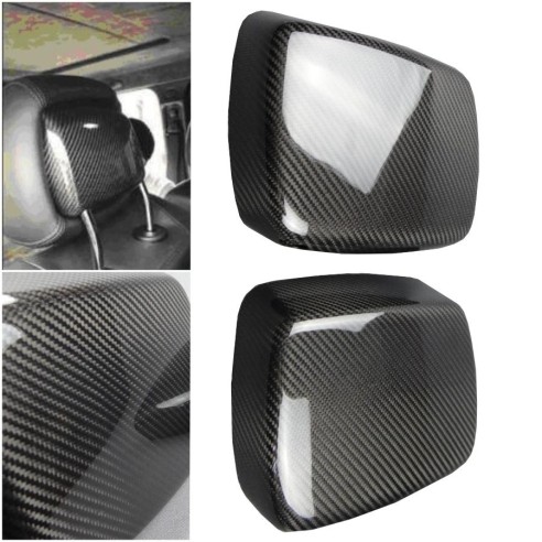 Carbon fiber interior headrest covers for seats Mercedes-Benz W463 2013-2018 G-Wagon