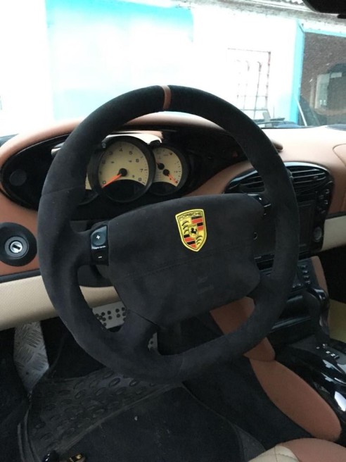 Porsche Boxster 986 Steering Wheel Alcantara