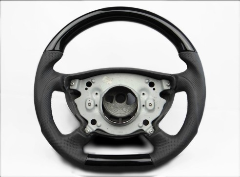 Mercedes-Benz G CLK E CLS Class W209 W211 W219 W463 Steering Wheel Black Leather