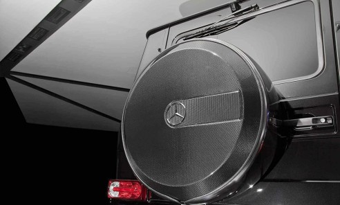 Carbon fiber rear spare wheel cover plate for Mercedes-Benz W463 G-Wagon