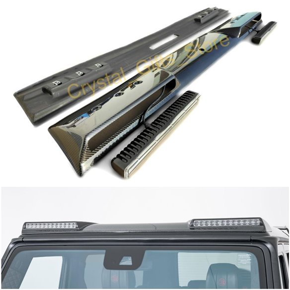 Carbon Fiber Front Brabus Roof Spoiler with LEDs for Mercedes-Benz W463 G-Wagon