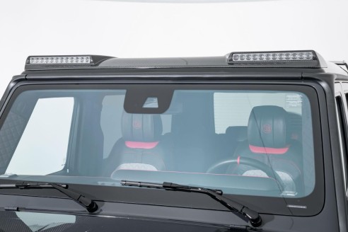 Carbon Fiber Front Brabus Roof Spoiler with LEDs for Mercedes-Benz W463 G-Wagon