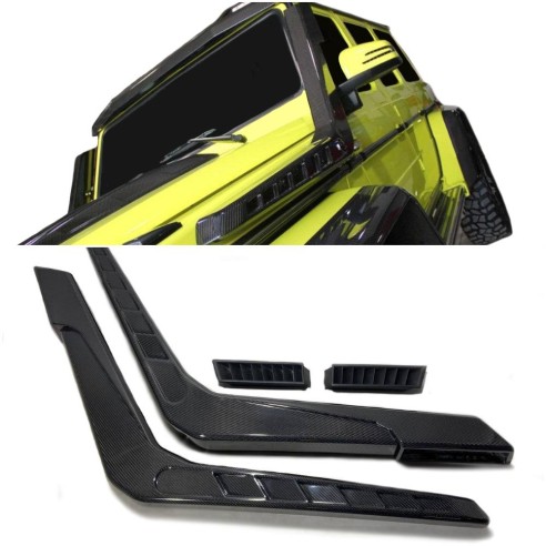 Carbon fiber side air intake Brabus snorkels for Mercedes-Benz W463 G-Wagon