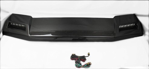 Carbon fiber front roof spoiler with LEDs for Mercedes-Benz W463 G-Wagon 4x4 6x6