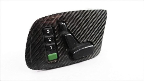 Carbon fiber side interior door panels buttons covers for Mercedes-Benz G-Wagon W463