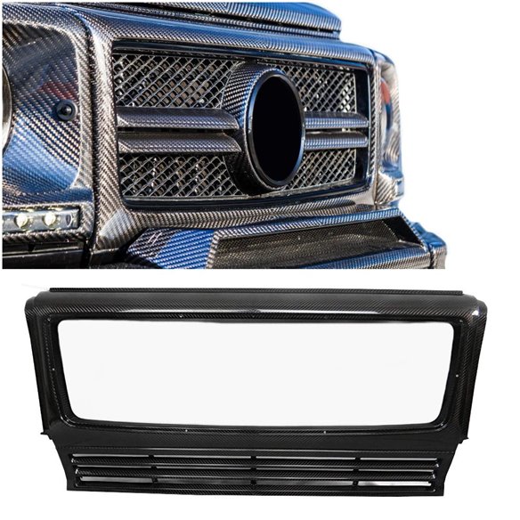 Carbon Fiber Front AMG Grille Frame Trim for Mercedes-Benz G-Wagon W463