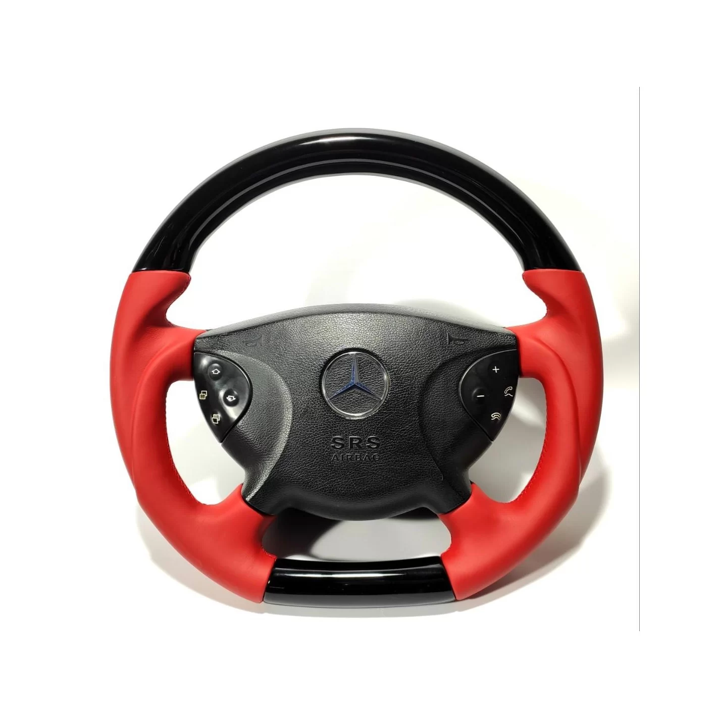 Mercedes-Benz G CLK E CLS SL Class W209 W211 W219 W463 Steering Wheel Carbon Red Leather