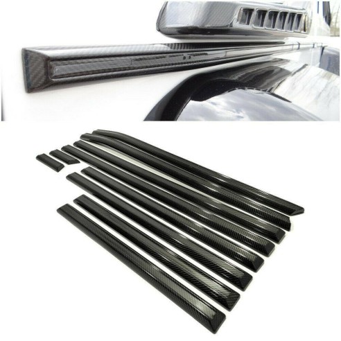 Carbon fiber solid side mouldings for Mercedes-Benz W463 G-Class