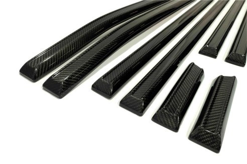 Carbon fiber solid side mouldings for Mercedes-Benz W463 G-Class