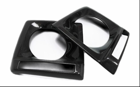 Carbon fiber front headlight covers 2 pcs set for Mercedes-Benz W463 G-Wagon