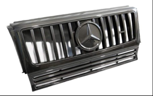 Carbon fiber Front Grille W463 to W463A for Mercedes-Benz G-Wagon 3pcs set