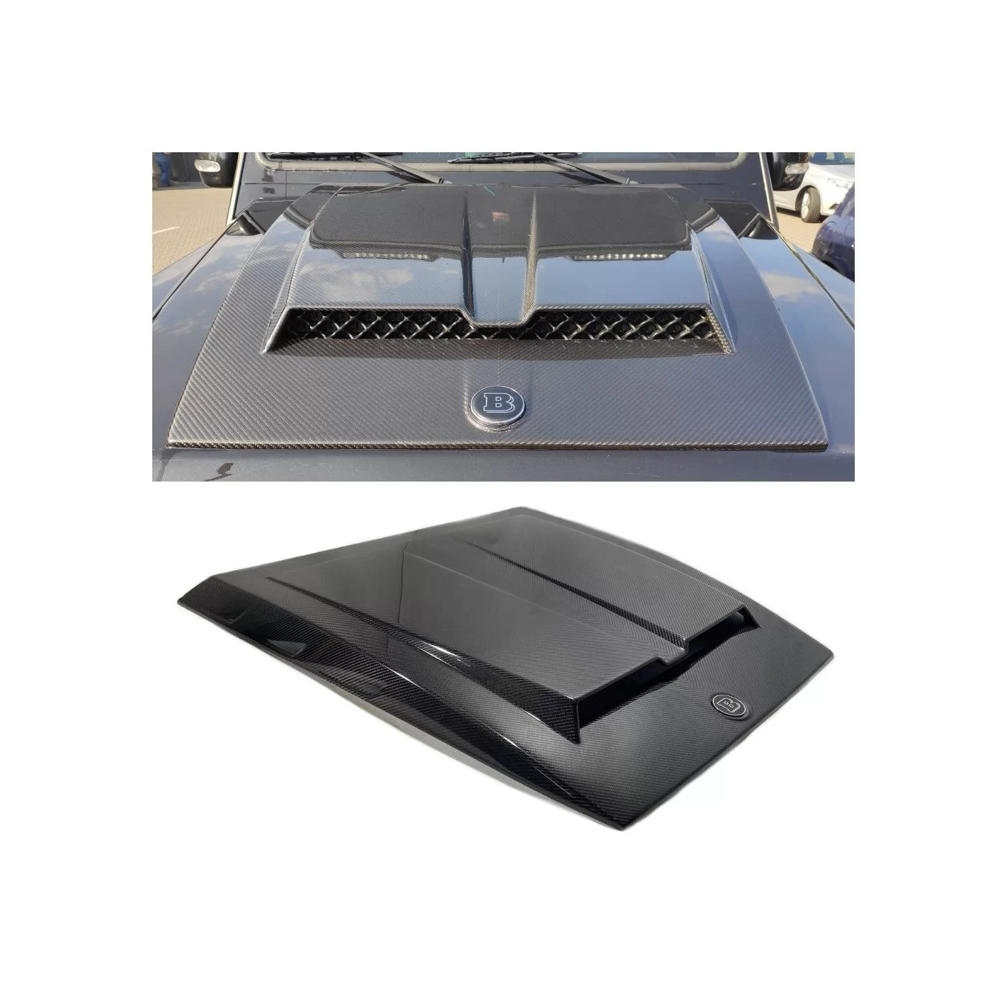 Carbon fiber Brabus hood scoop for Mercedes-Benz W463A G-Class