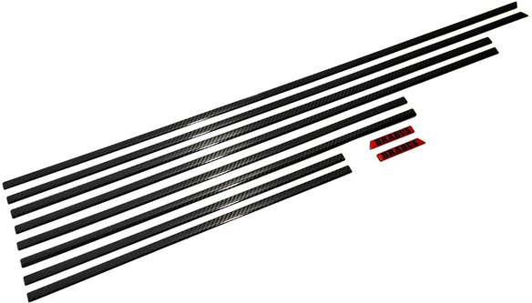 Carbon fiber side body mouldings insertions Brabus for Mercedes-Benz G-Class W463A 10 pcs set