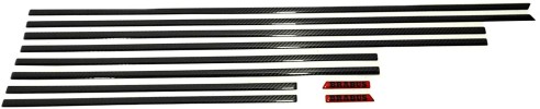 Carbon fiber side body mouldings insertions Brabus for Mercedes-Benz G-Class W463A 10 pcs set