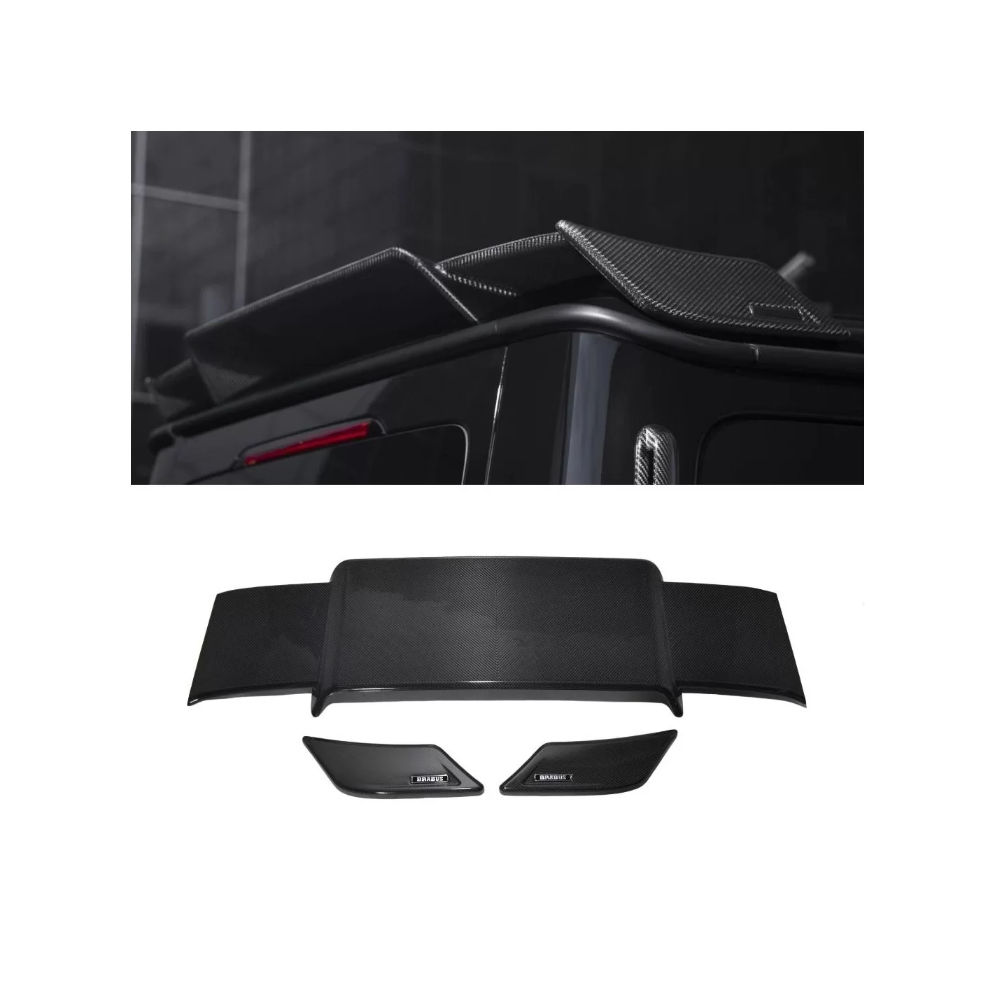 Carbon fiber rear roof spoiler Brabus for Mercedes-Benz W463A G-Class