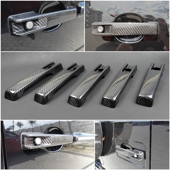 Carbon fiber Brabus door handles covers for Mercedes-Benz W463A G-Class 5pcs set