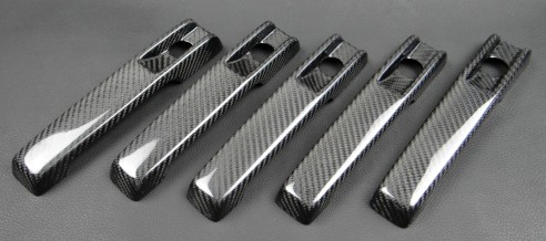 Carbon fiber Brabus door handles covers for Mercedes-Benz W463A G-Class 5pcs set