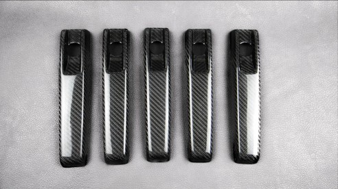 Carbon fiber Brabus door handles covers for Mercedes-Benz W463A G-Class 5pcs set