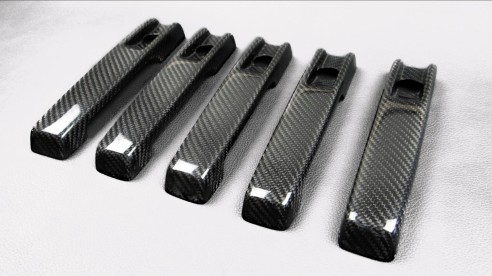 Carbon fiber Brabus door handles covers for Mercedes-Benz W463A G-Class 5pcs set