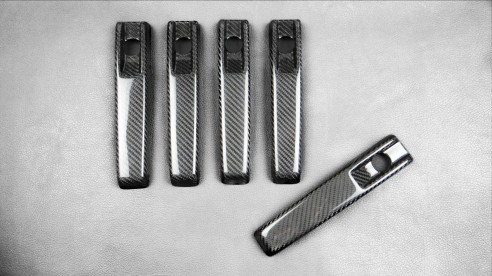 Carbon fiber Brabus door handles covers for Mercedes-Benz W463A G-Class 5pcs set