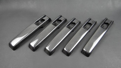 Carbon fiber Brabus door handles covers for Mercedes-Benz W463A G-Class 5pcs set