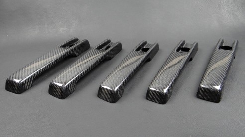 Carbon fiber Brabus door handles covers for Mercedes-Benz W463A G-Class 5pcs set