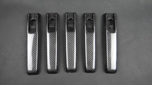 Carbon fiber Brabus door handles covers for Mercedes-Benz W463A G-Class 5pcs set