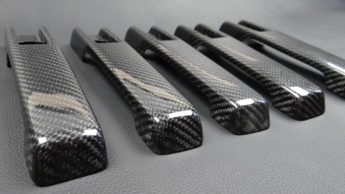 Carbon fiber Brabus door handles covers for Mercedes-Benz W463A G-Class 5pcs set