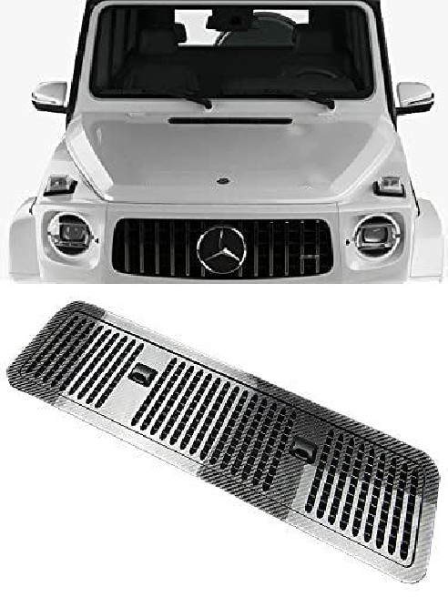 Carbon fiber hood washer cover for Mercedes-Benz W463A G-Class