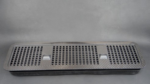 Carbon fiber hood washer cover for Mercedes-Benz W463A G-Class