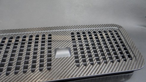 Carbon fiber hood washer cover for Mercedes-Benz W463A G-Class