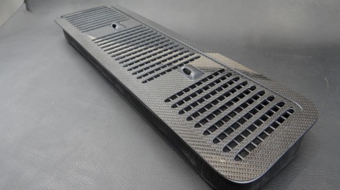 Carbon fiber hood washer cover for Mercedes-Benz W463A G-Class