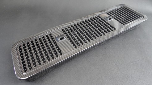 Carbon fiber hood washer cover for Mercedes-Benz W463A G-Class