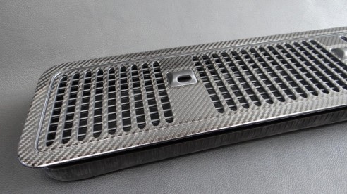 Carbon fiber hood washer cover for Mercedes-Benz W463A G-Class