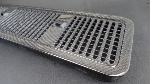 Carbon fiber hood washer cover for Mercedes-Benz W463A G-Class