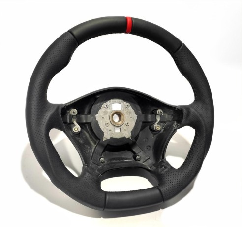 Mercedes-Benz Sprinter 2006-2015 Steering Wheel Black Leather with Red 12 o'clock stripe