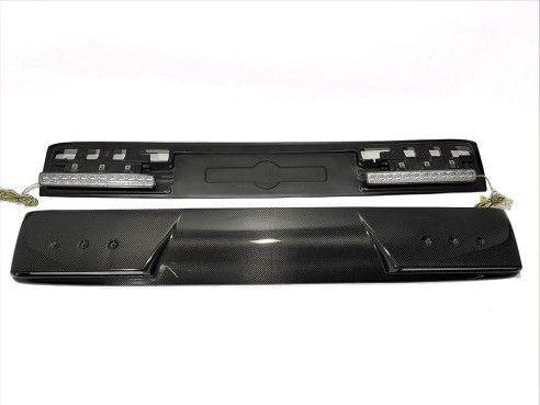 Carbon fiber front roof spoiler with LEDs for Mercedes W463A W464