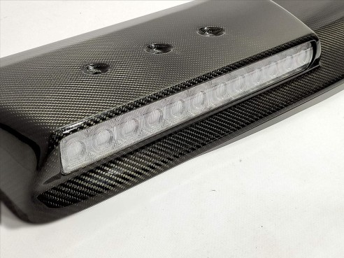 Carbon fiber front roof spoiler with LEDs for Mercedes W463A W464