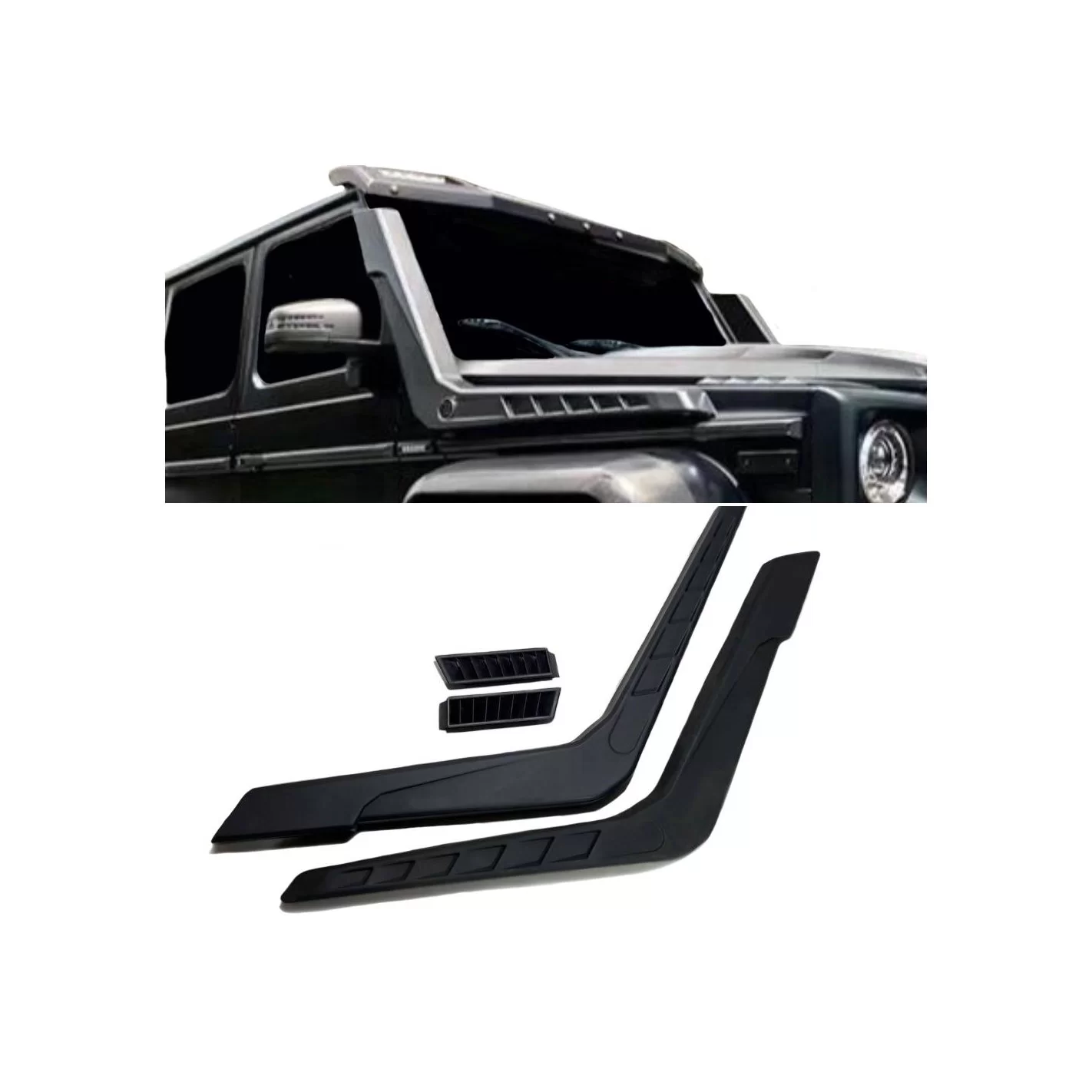 Fiberglass side air intake Brabus snorkels for Mercedes-Benz W463 G-Wagon