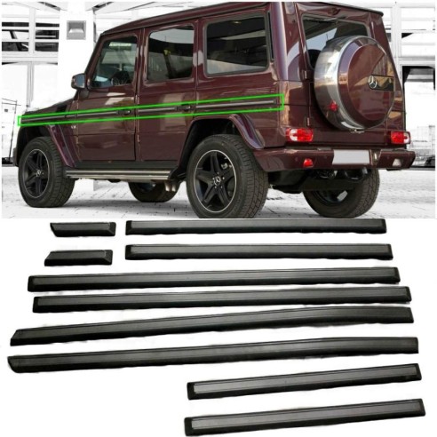 Fiberglass solid side mouldings for Mercedes-Benz W463 G-Class