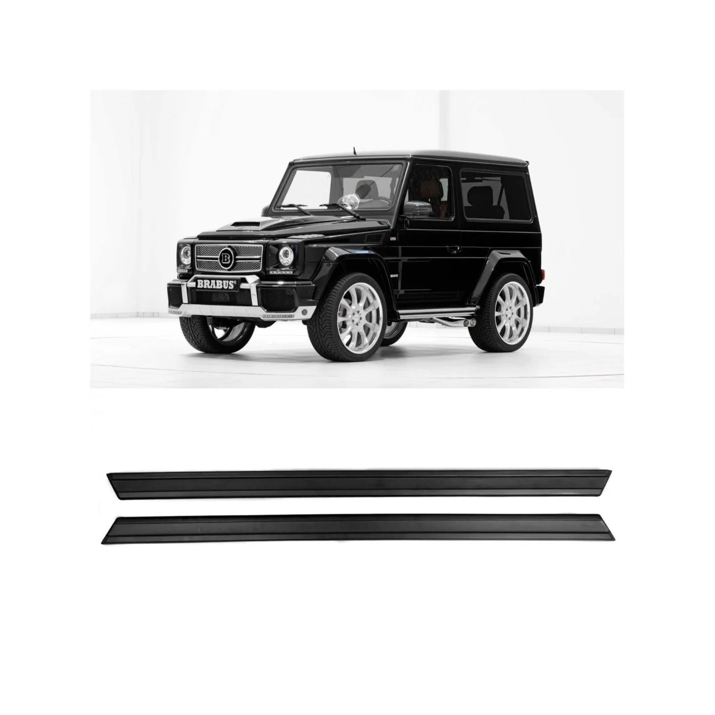  - G Class W463 - Fiberglass lower entrance mouldings trim for 3-door Mercedes-Benz W463 G-Class - 1 - Fiberglass lower entrance