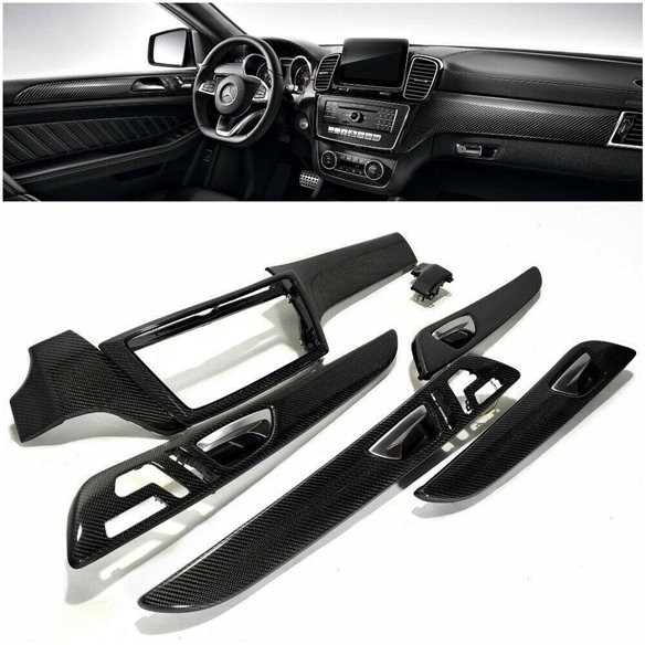 Mercedes-Benz GLE C292 Interior Carbon Panels Trim 8 pcs Set