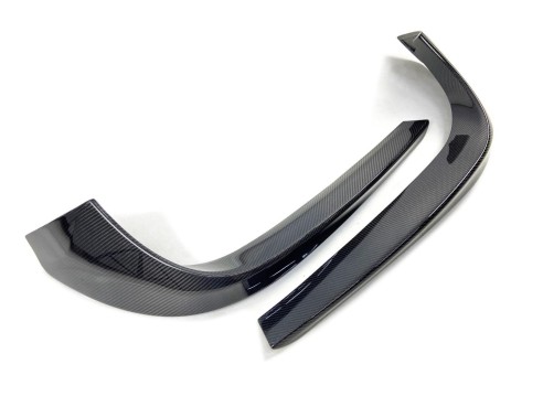 Сarbon fiber Brabus front bumper attachment lip covers for Mercedes-Benz W217