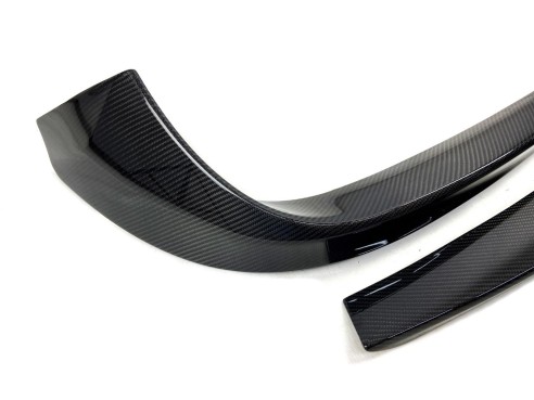 Сarbon fiber Brabus front bumper attachment lip covers for Mercedes-Benz W217