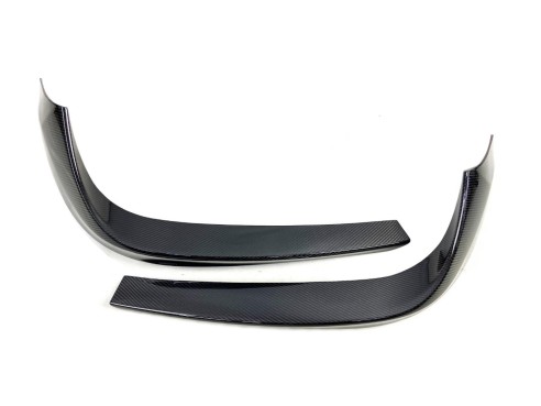 Сarbon fiber Brabus front bumper attachment lip covers for Mercedes-Benz W217