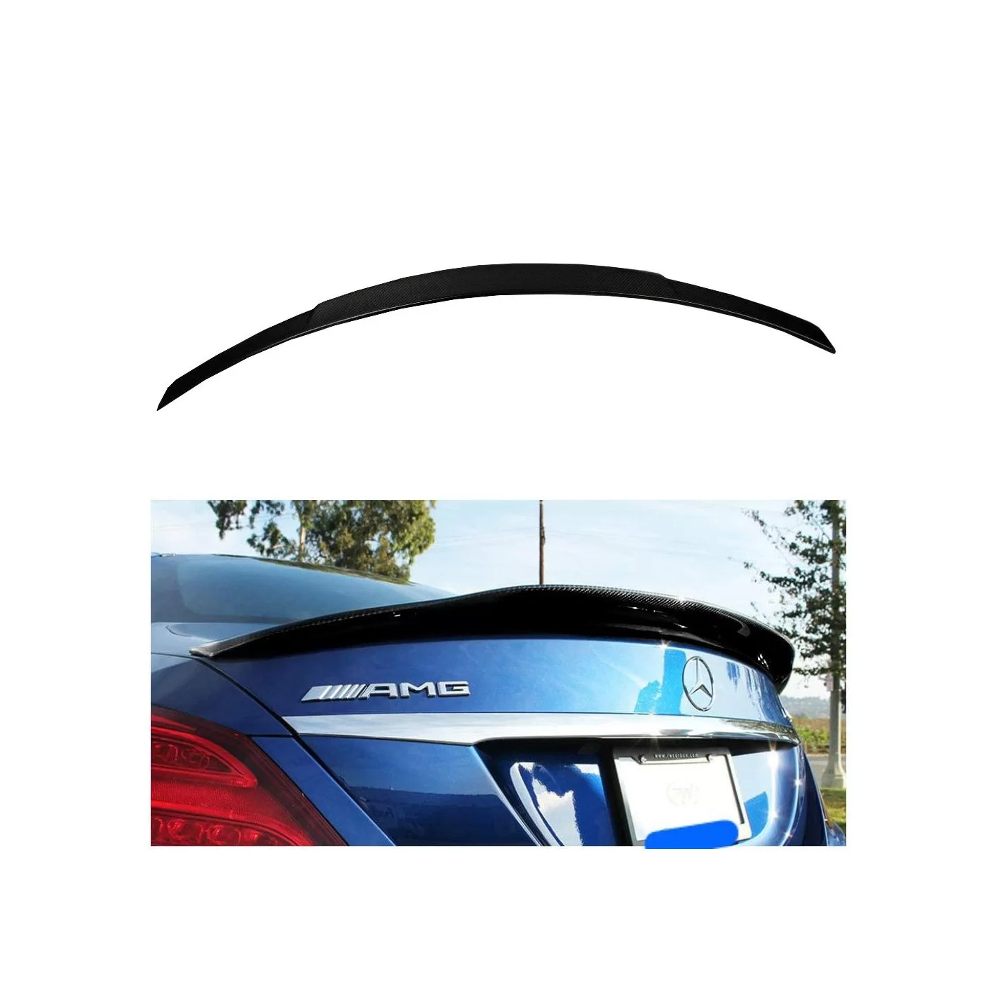 Mercedes-Benz W205 C-Class Rear Trunk Carbon Spoiler