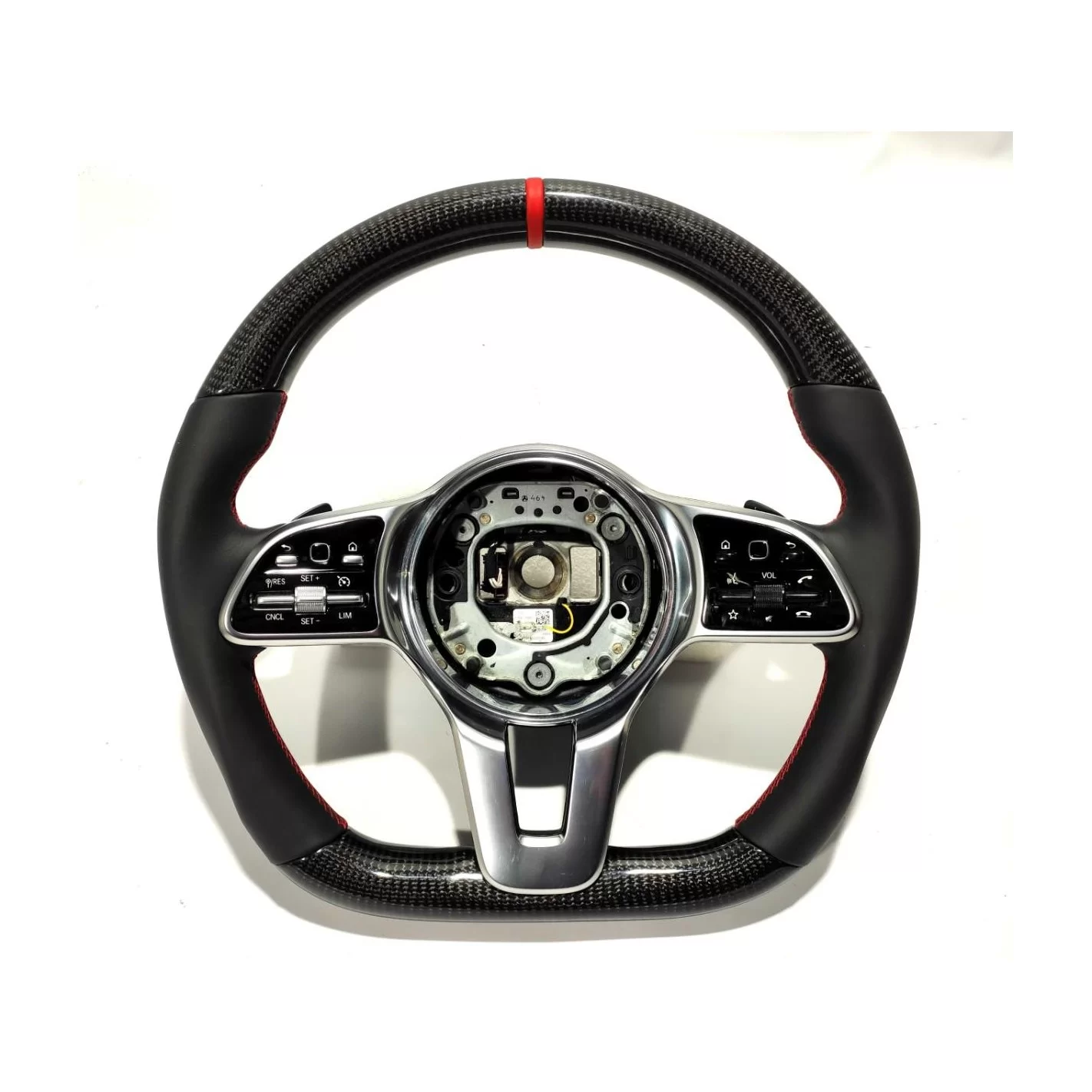 Mercedes-Benz 2014+ S G E C CLS GLE Steering Wheel Carbon Fiber Black Leather