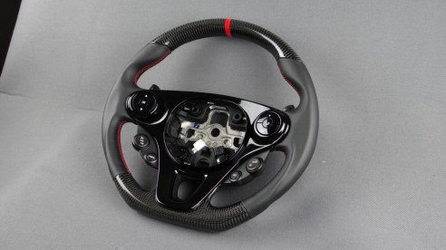 Mercedes Smart 453 Fortwo Forfour Steering Wheel Carbon Leather